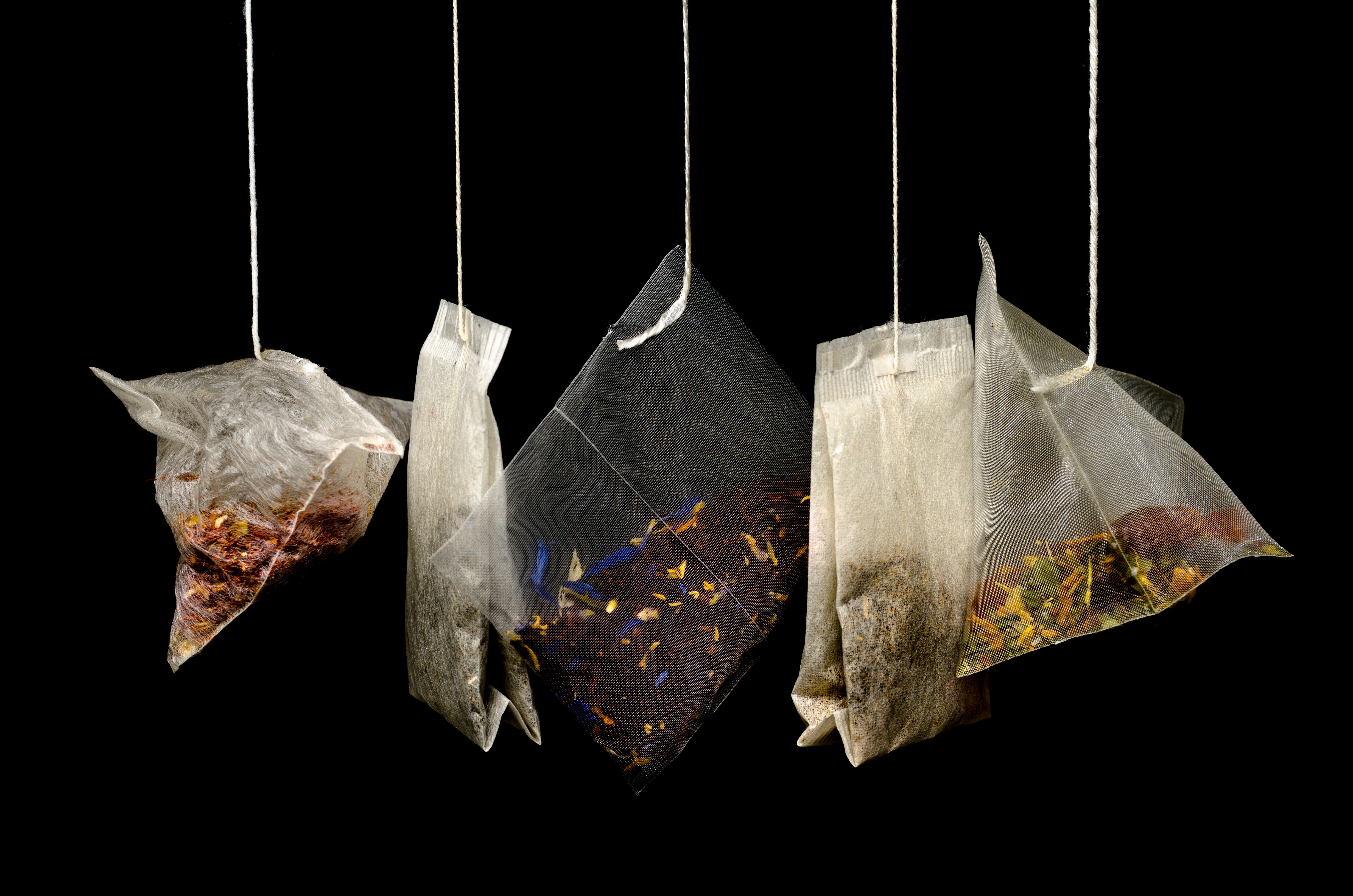 different types of tea bags