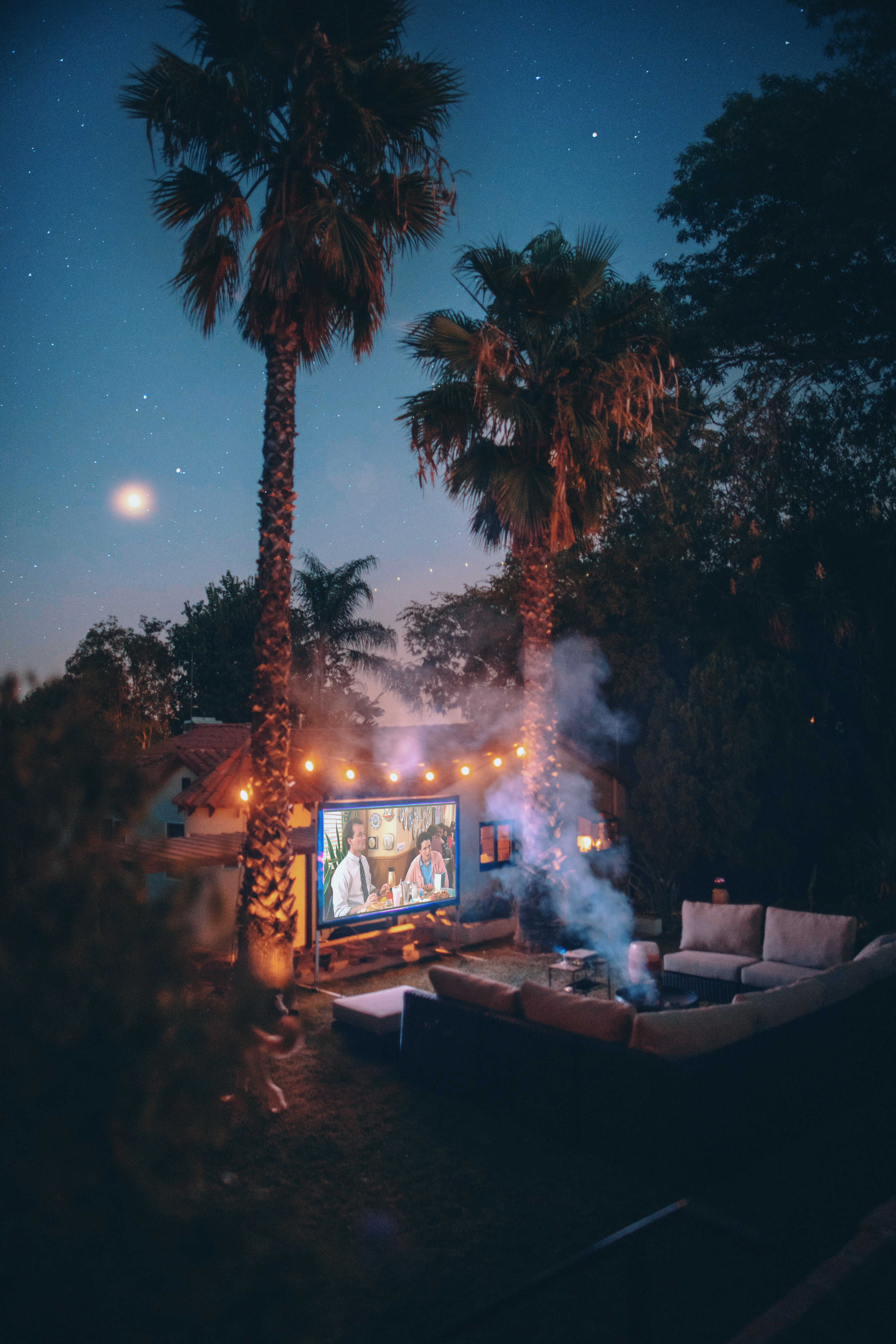 a movie night outdoor