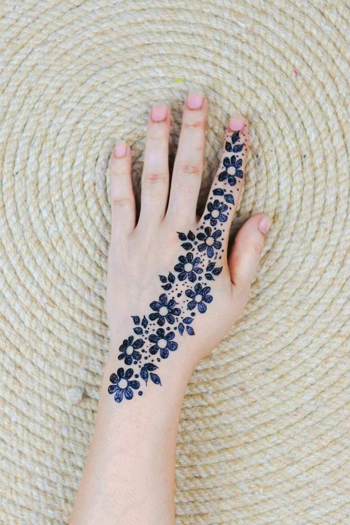 Easy henna designs for feet