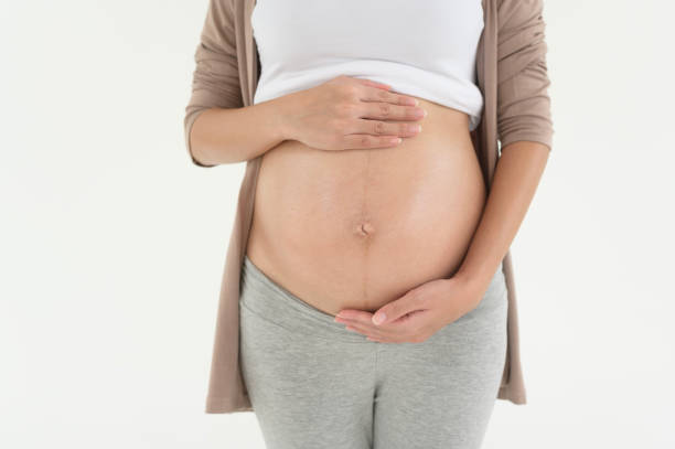 stomach line in pregnancy